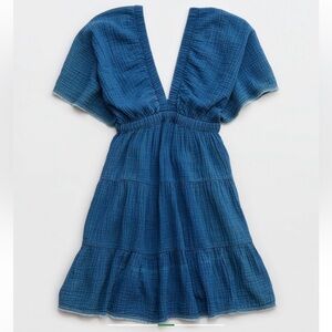 Aerie Pool to Party Flutter Sleeve Dress - small